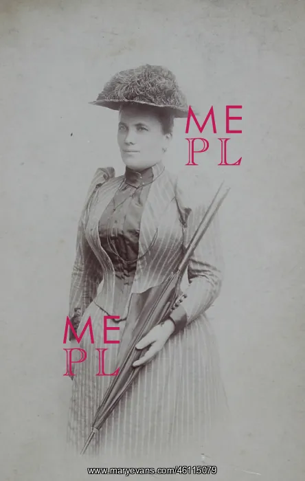 : Woman with hat and umbrella : Woman with hat and umbrella