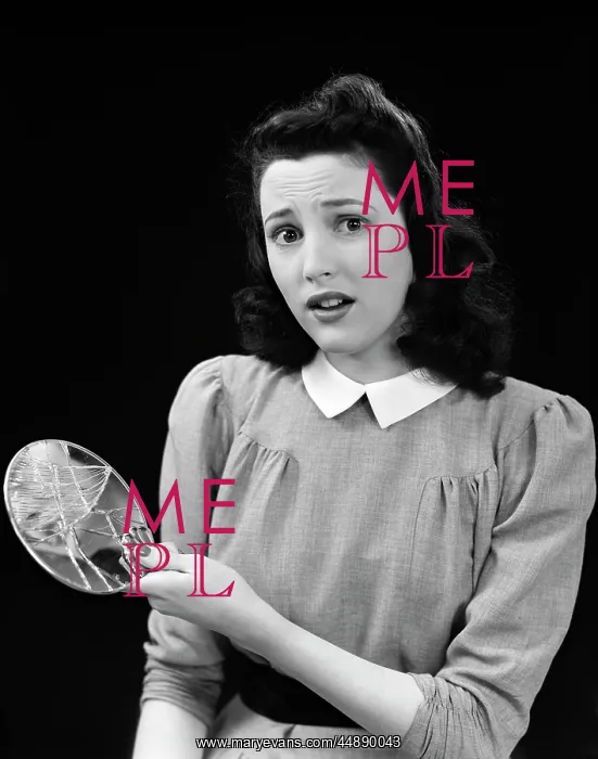 : Woman Holding Broken Mirror : Woman Holding Broken Mirror