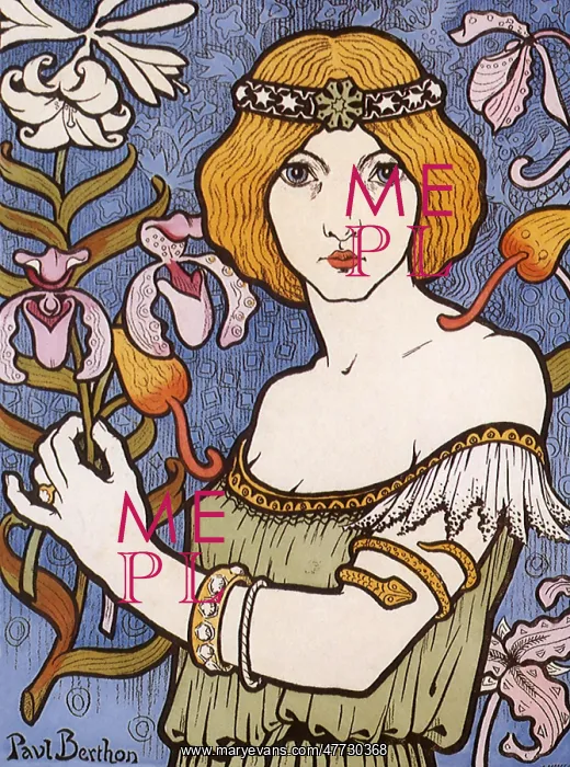  : Woman holds a Flower