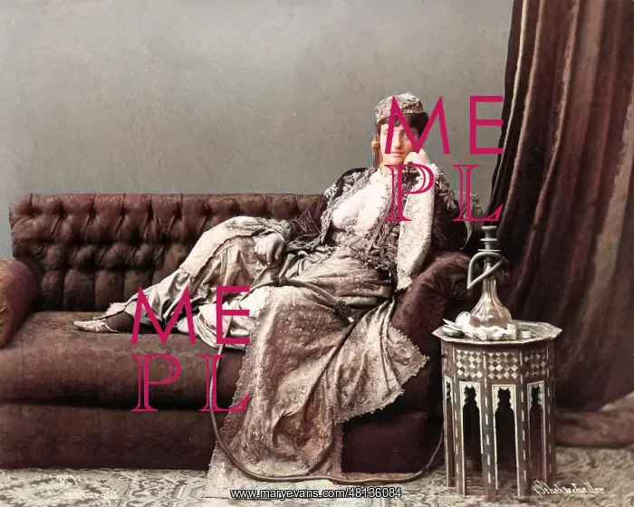 : Woman with hookah, Egypt : Woman with hookah, Egypt