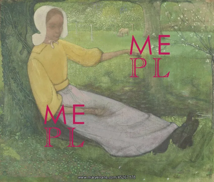: Woman of Huizen Sitting Under a Tree : Woman of Huizen Sitting Under a Tree