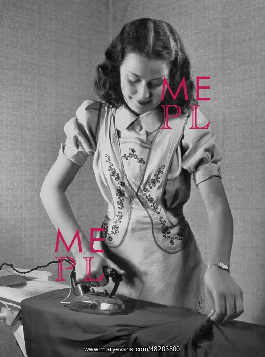 : A woman irons, 1942 : A woman irons, 1942