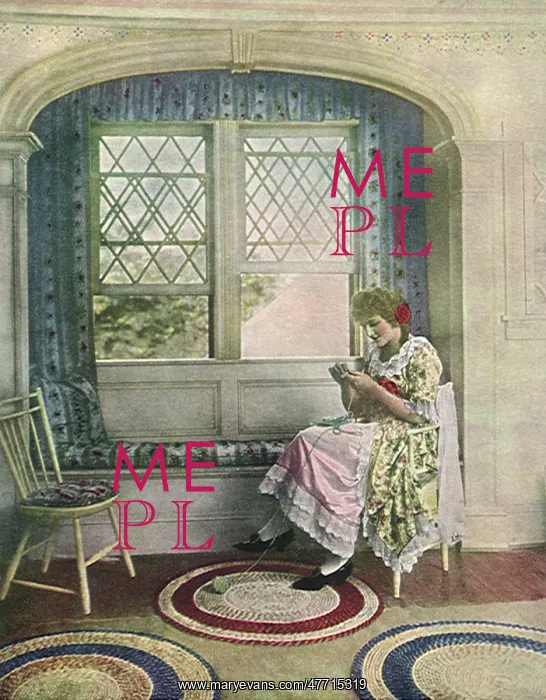  : Woman Knitting