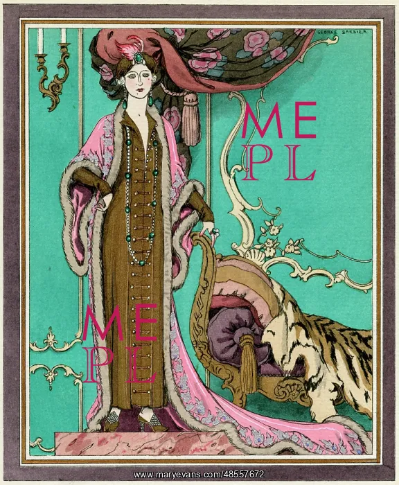  : Woman in lavish clothing 1925