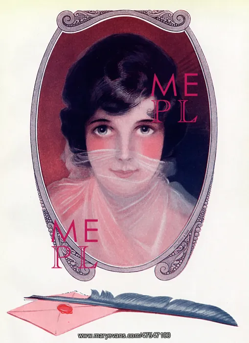 : A woman looking into a makeup mirror : A woman looking into a makeup mirror