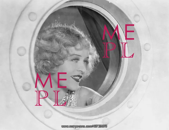 : Woman looking through porthole : Woman looking through porthole