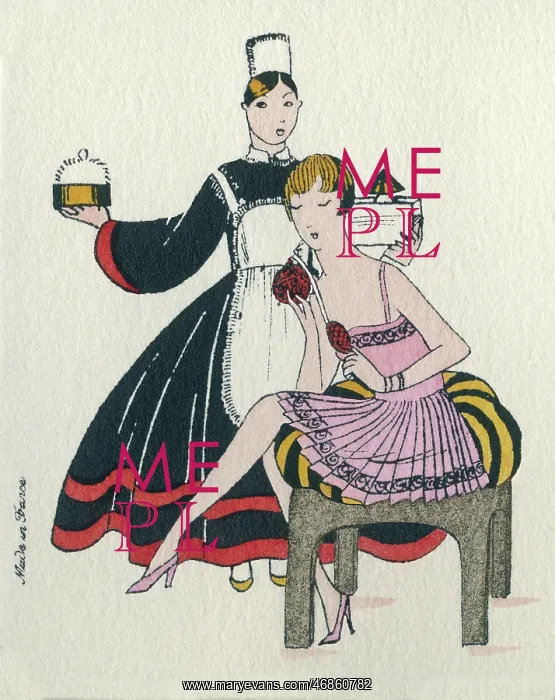  : Woman and maid