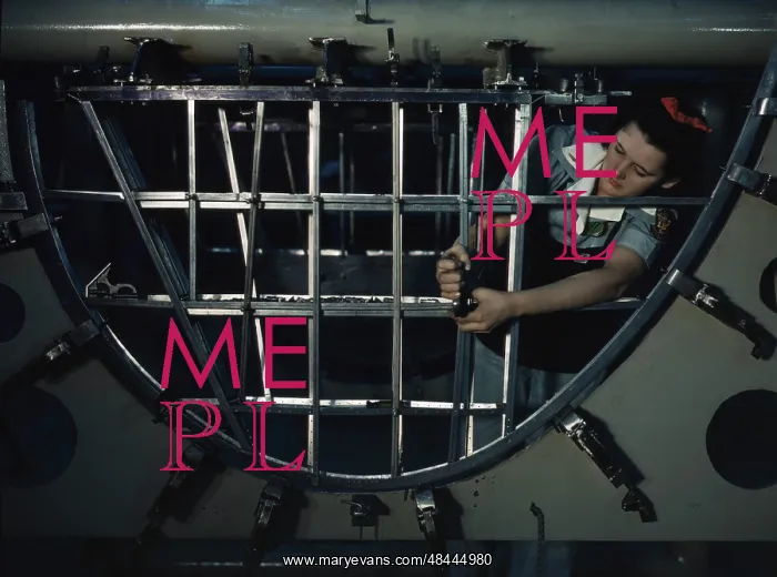 : Woman making an emplanage section on a new : Woman making an emplanage section on a new
