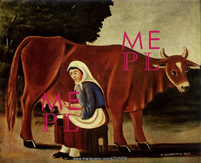  : Woman Milking Cow