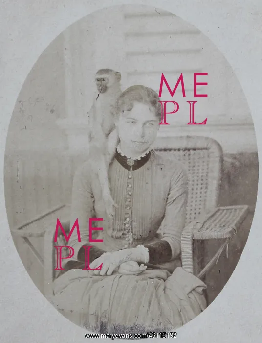 : Woman with monkey : Woman with monkey