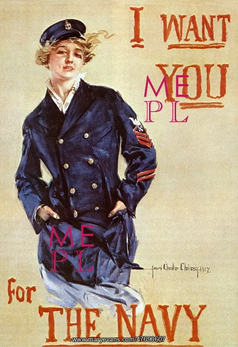: Woman in Navy Outfit : Woman in Navy Outfit