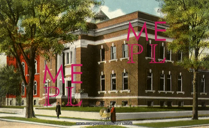 : Woman Near Library : Woman Near Library