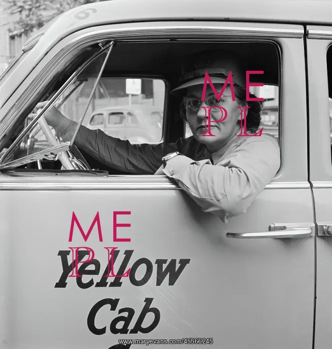 : Woman - Occupations - Cab Driver - WWII : Woman - Occupations - Cab Driver - WWII