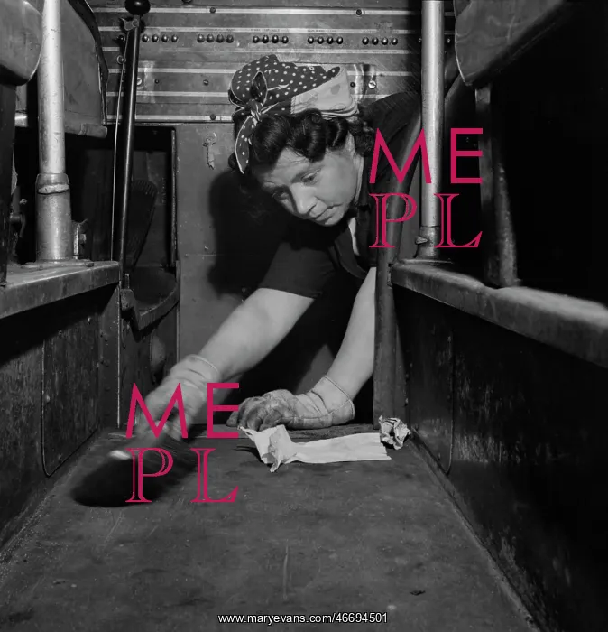 : Woman - Occupations - Cleaner - WWII : Woman - Occupations - Cleaner - WWII
