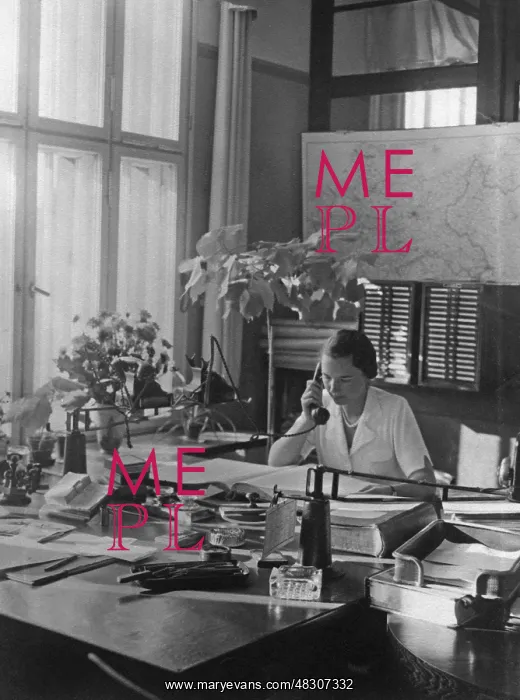 : Woman in office, 1938 : Woman in office, 1938