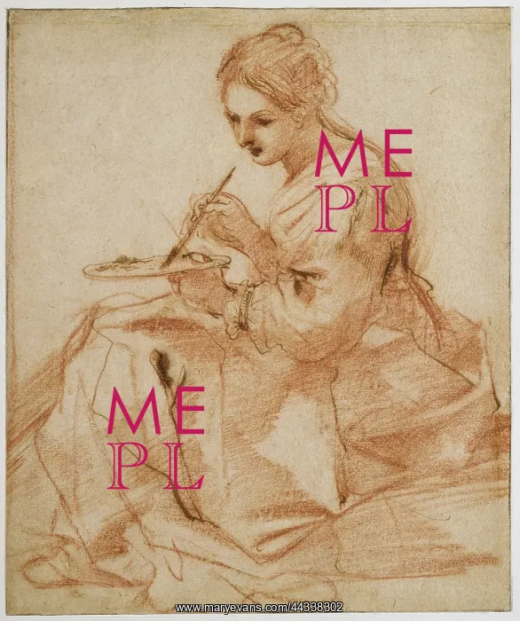 : A Woman Painting : A Woman Painting