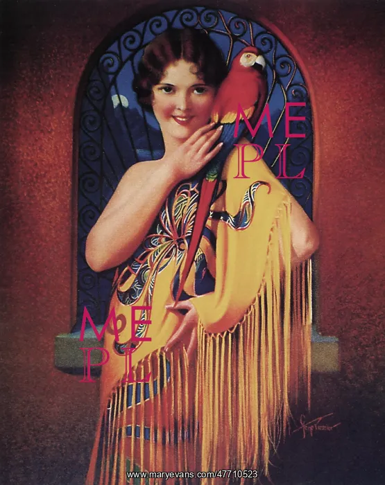  : Woman with Parrot