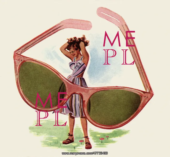  : Woman and Pink Sunglasses