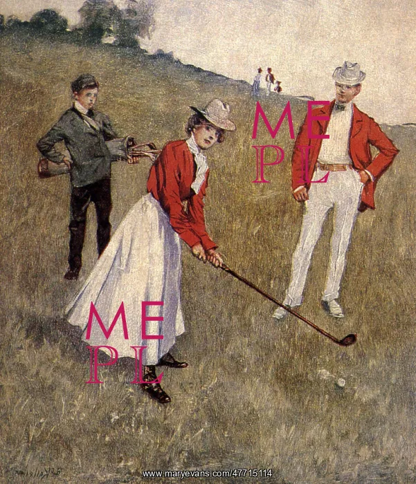  : Woman Playing Golf