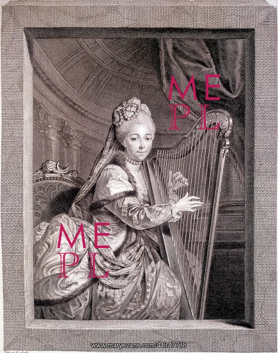  : Woman Playing Harp