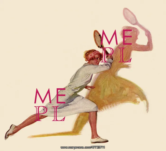  : Woman playing Tennis