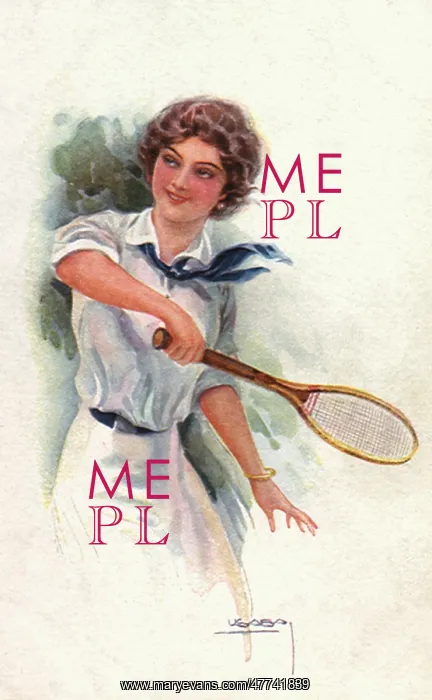  : Woman playing Tennis