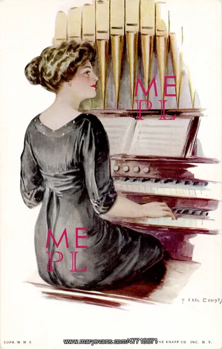 : Woman Plays Organ