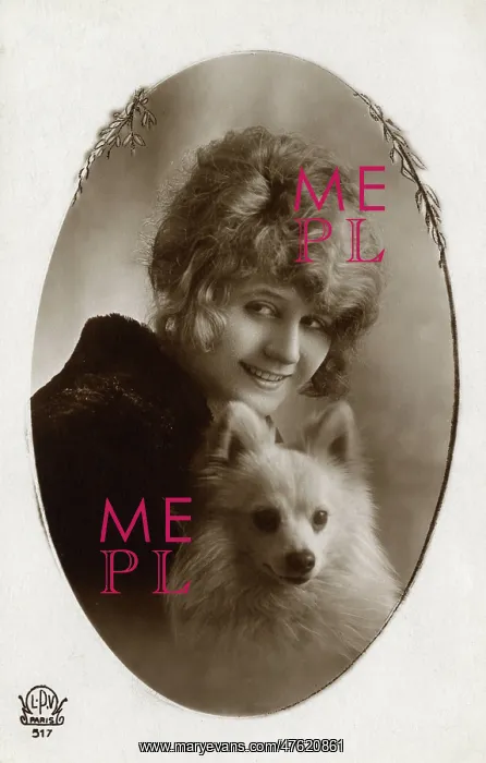  : Woman with Pomeranian