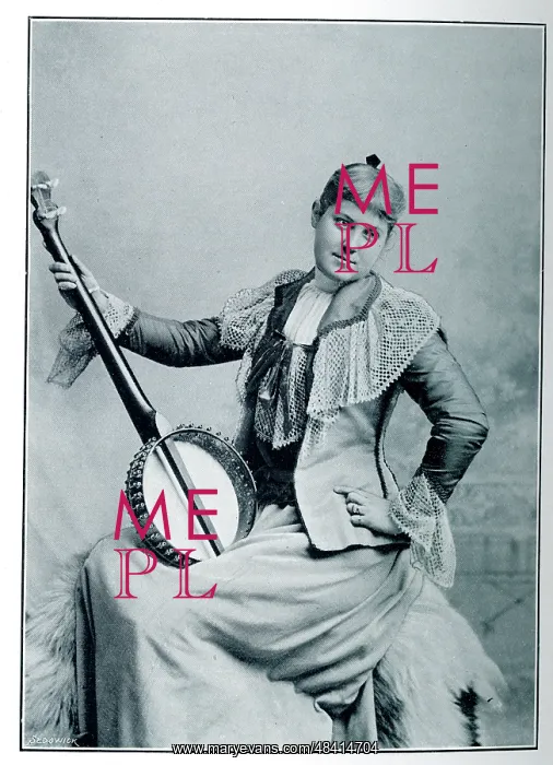  : Woman posing with banjo