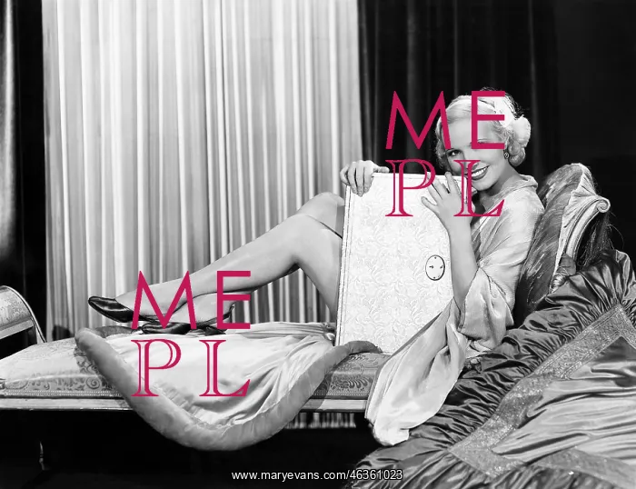 : Woman posing with large diary