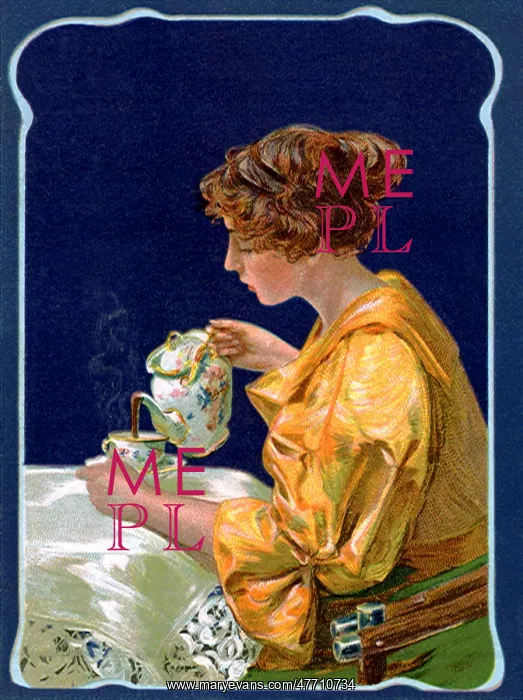 : Woman Pouring Tea : Woman Pouring Tea