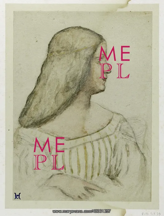 : Woman in profile : Woman in profile