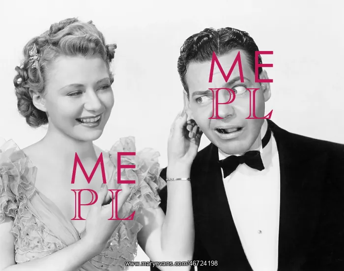 : Woman pulling a man's ear : Woman pulling a man's ear