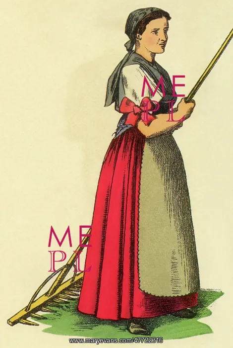  : Woman with Rake