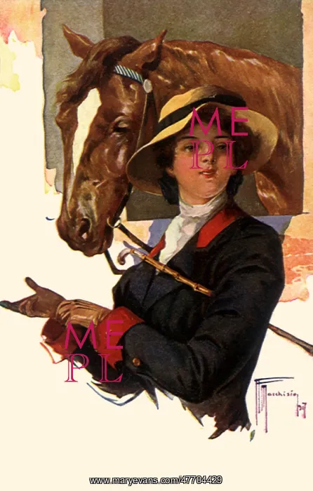  : Woman Readies to Ride