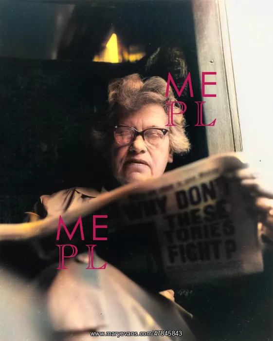 : Woman reading a newspaper on a train : Woman reading a newspaper on a train