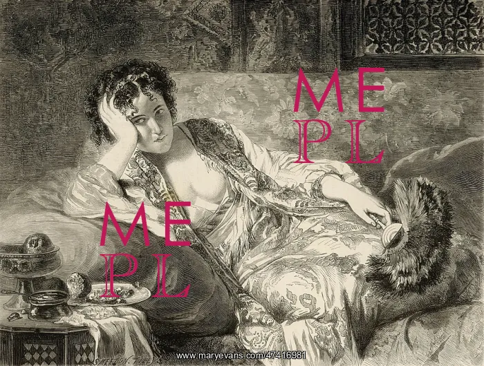 : Woman reclining on couch : Woman reclining on couch