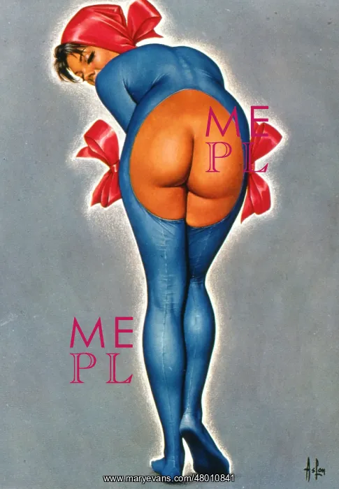 : Woman in red and blue, exposing her bottom : Woman in red and blue, exposing her bottom
