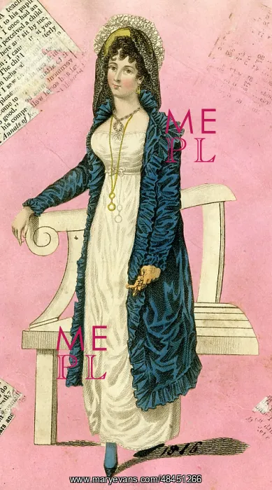  : Woman in Regency style costume