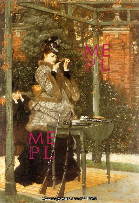 : Woman at Rifle Range, by Tissot : Woman at Rifle Range, by Tissot