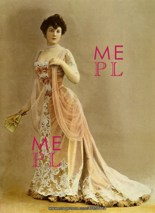  : Woman in a Rouff Dinner Dress
