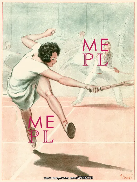  : Woman Running for Ball