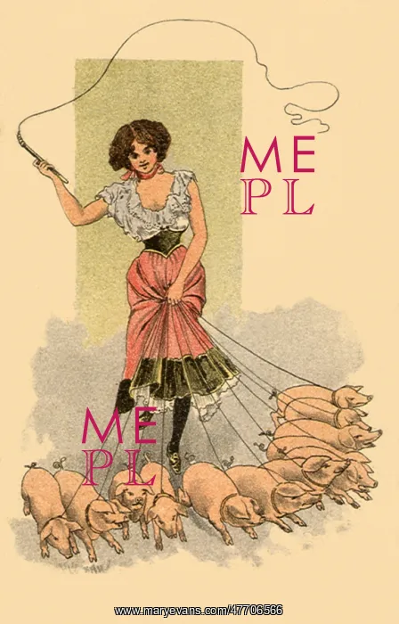  : Woman Runs with Pigs