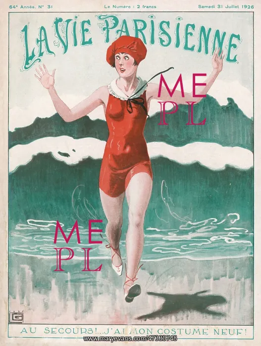 : Woman runs from waves : Woman runs from waves