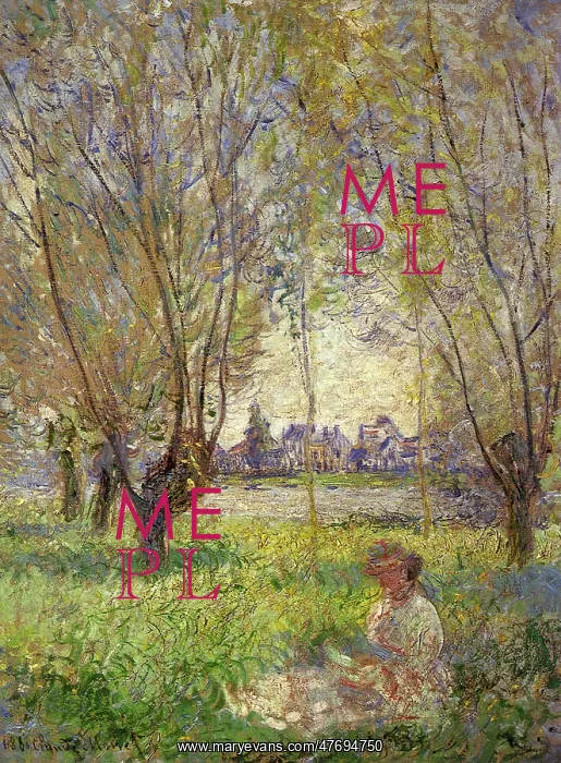  : Woman Seated under the Willows, by Monet