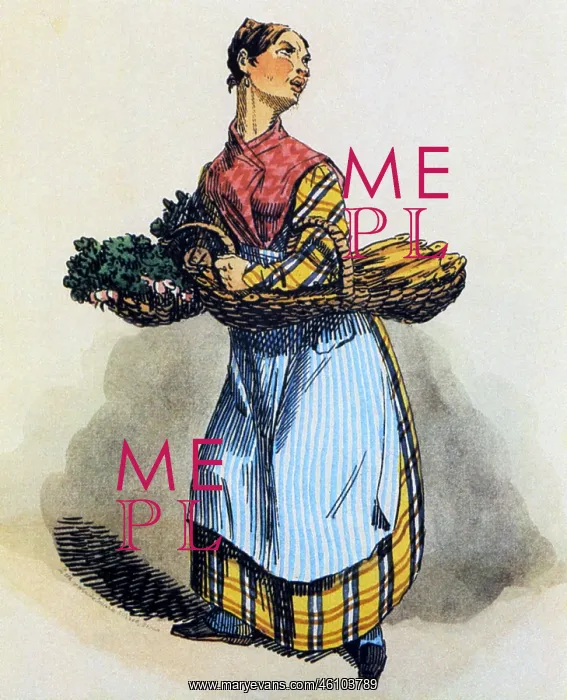: Woman selling kipper : Woman selling kipper