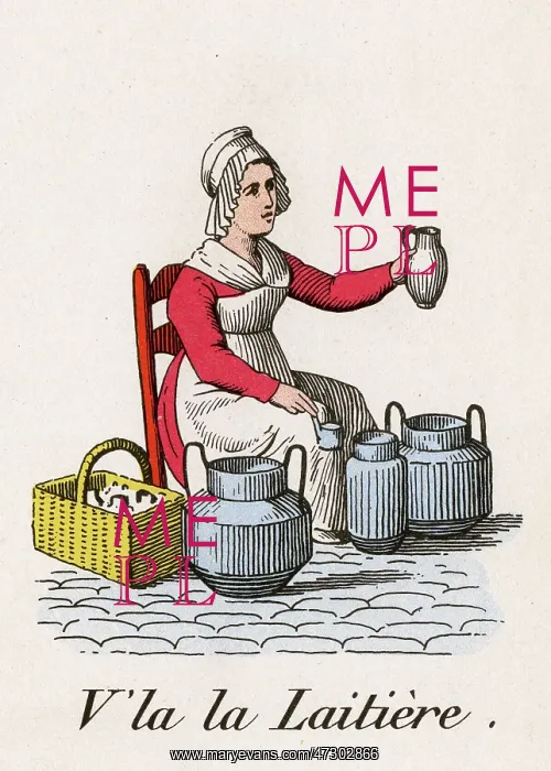 : WOMAN SELLING MILK : WOMAN SELLING MILK