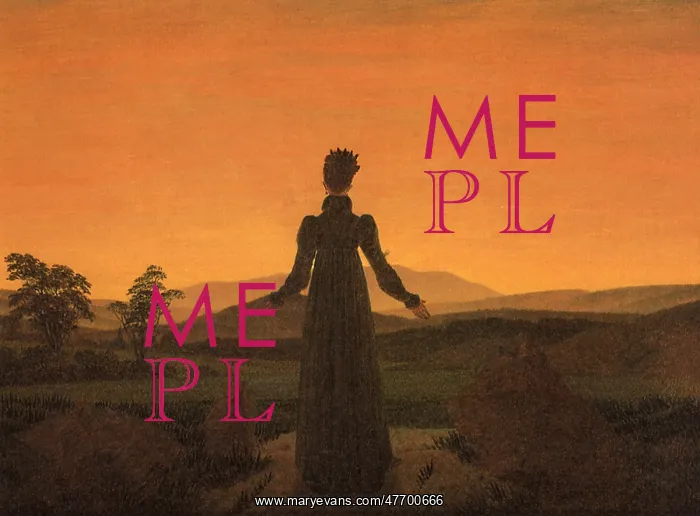 : Woman Before the Setting Sun, by Caspar David Friedrich : Woman Before the Setting Sun, by Caspar David Friedrich
