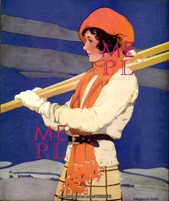  : Woman with Skis
