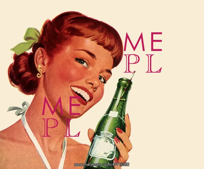 : Woman with Soda Bottle : Woman with Soda Bottle